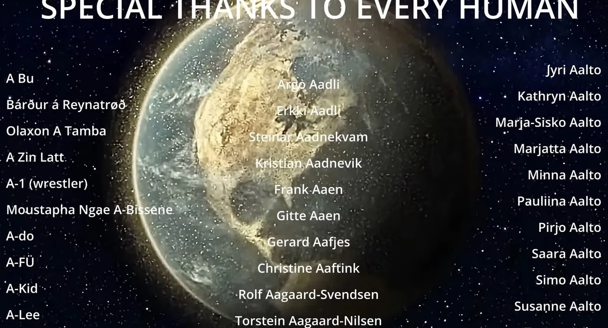 Earth End Credits (Extended)