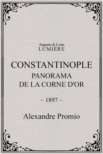 Constantinople, panorama de la corne d'or