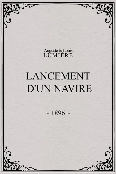Lancement d'un navire
