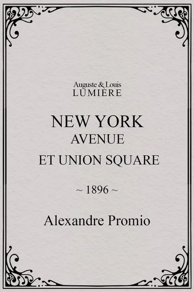 New York, Avenue et Union Square