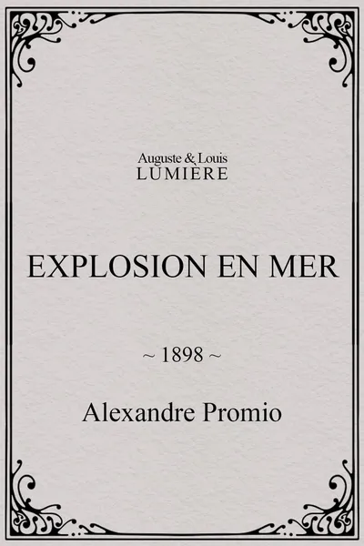 Explosion en mer