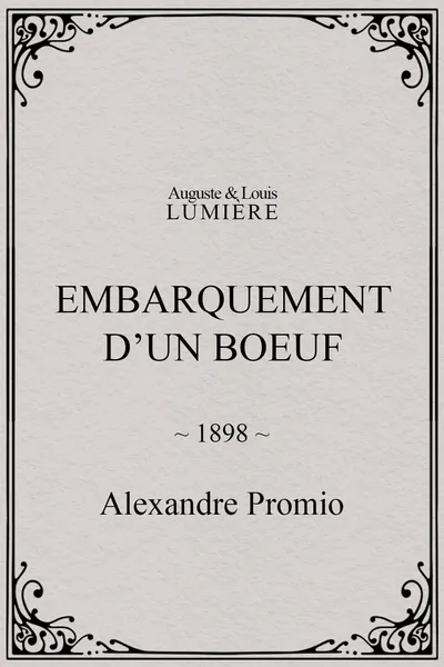 Embarquement d’un boeuf